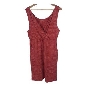 Garnet Hill Starlet Sleeveless Knit Dress  XL Red